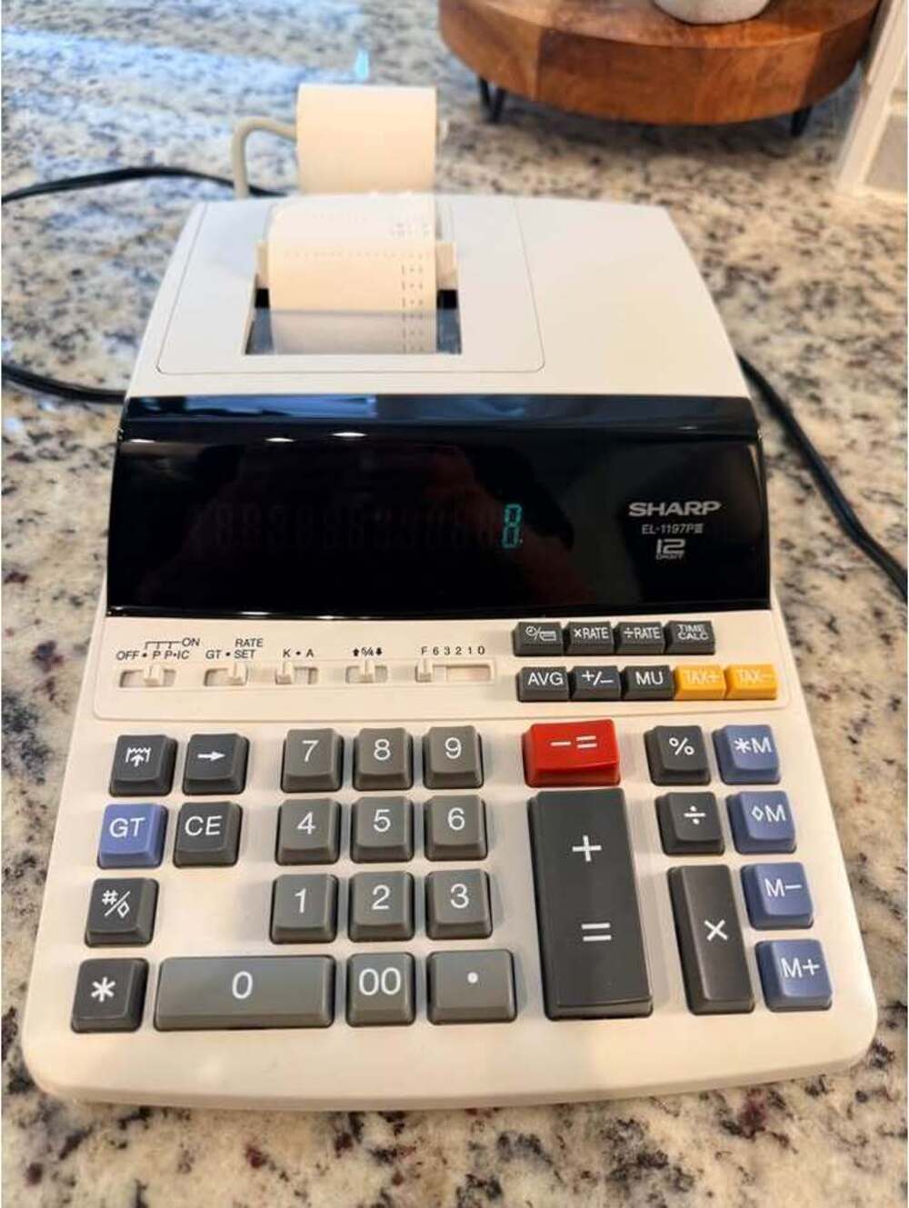 Sharp EL-1197PIII 12-Digit Heavy Duty Printing Calculator Adding Machine Tested
